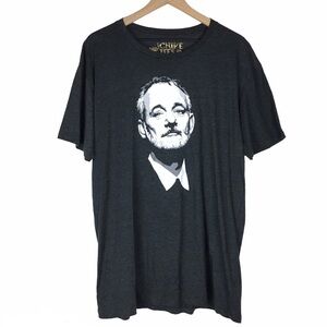 CHIVE TEES Bill Murray Graphic T Shirt Heathered Charcoal Dark Grey Soft Size XL